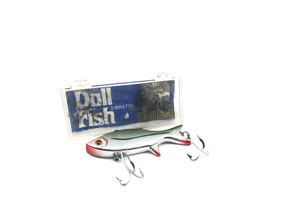 Doll Fish V25 Green and Silver Minnow New in Box Old Stock