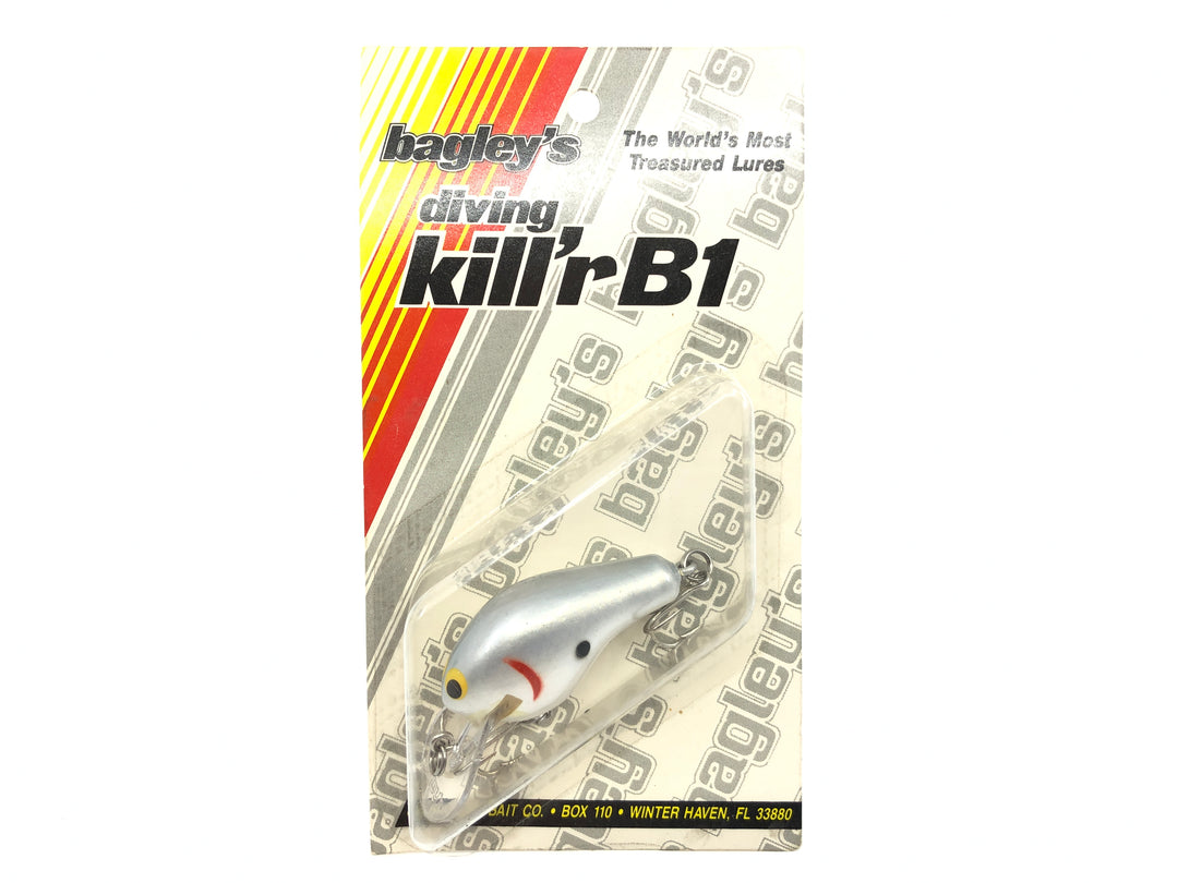 Bagley Diving Kill'r B1 DKB1-GSH Gray Shad Color New on Card Old Stock Florida Bait