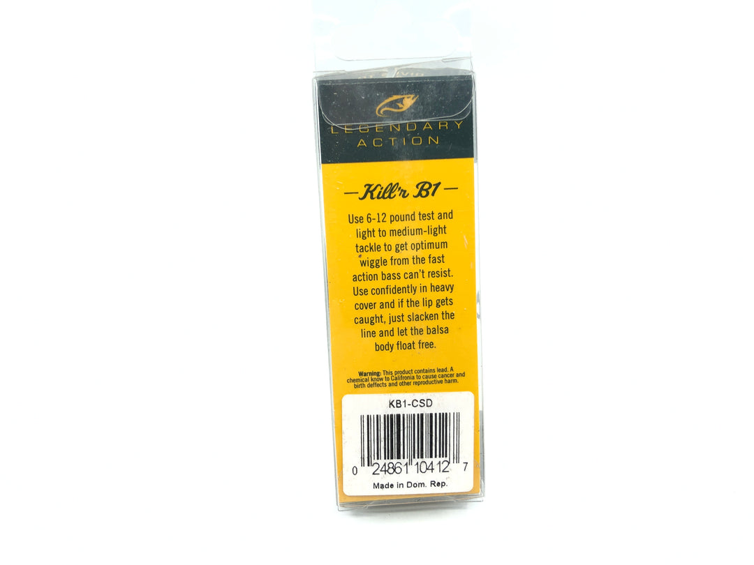 Bagley Kill'r B1 KB1 Square Bill KB1-CSD Chartreuse Shad Color New in Box OLD STOCK2