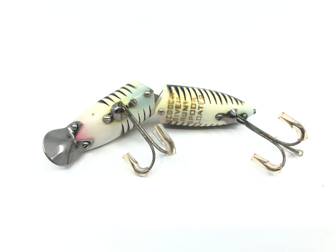 Heddon Jointed Floating River Runt 9430 XBP Pearl and Black Shore Minnow Color