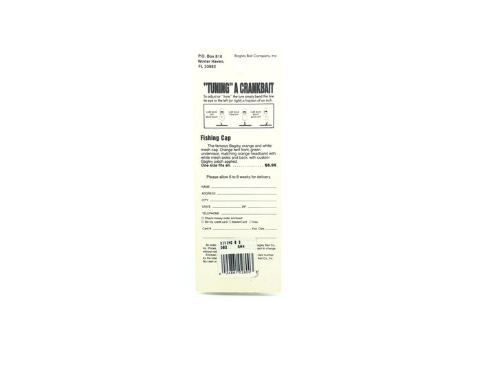 Bagley Diving B3 DB3-AN4 Anchovy on White Color New on Card Old Stock Florida Bait.