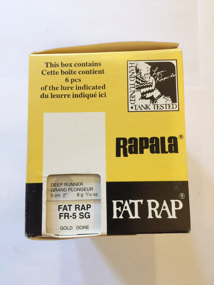 Rapala Fat Rap FR-5 SG Dealer Box of 6 Lures!