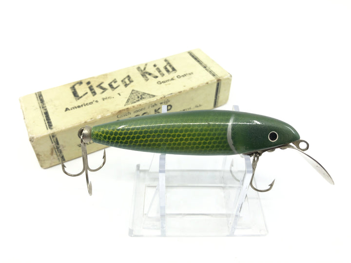 Wallsten Tackle Cisco Kid Green Shiner Color with Box Signed by Art Wallsten