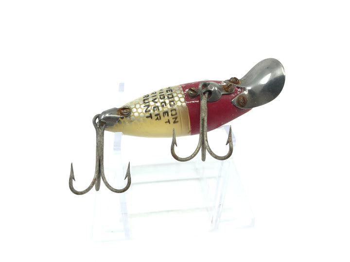 Heddon Midget River Runt Red Head White Color