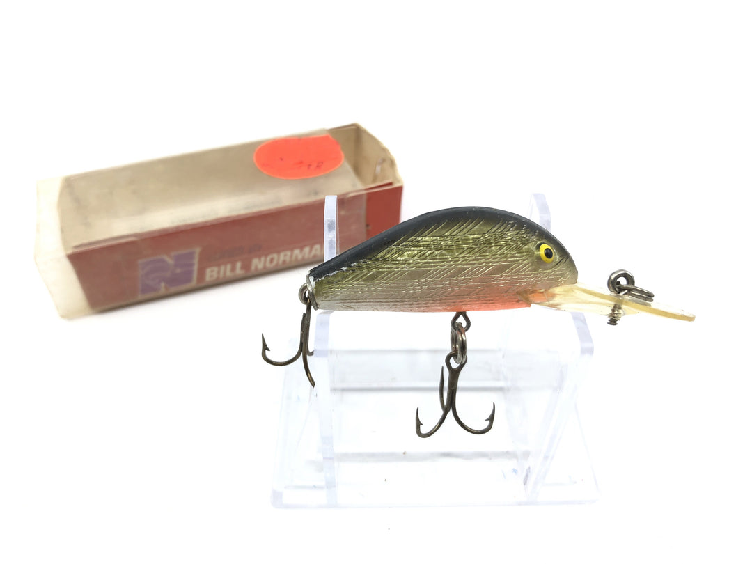 Bill Norman Little Scooper in Silver and Black with Partial Orange Belly Color New in Red Box