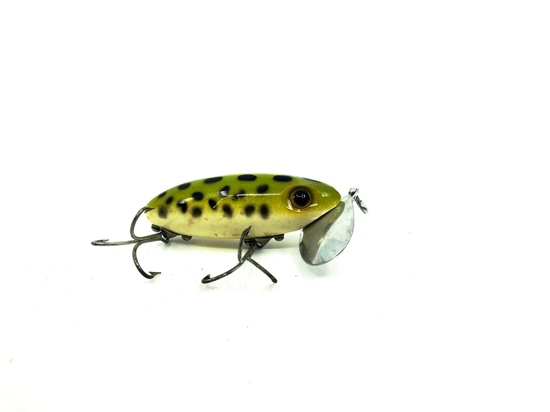 Arbogast Jitterbug 5/8oz Frog Color, Vintage Bugged-Eyed Model