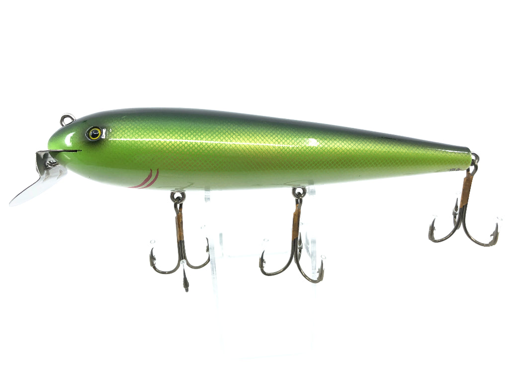 Chautauqua Custom Musky Wiggler Minnow Green Scale