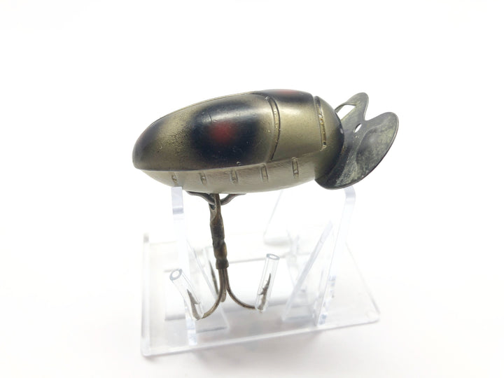 Millsite Paddle Plug Silver with Black and Red Spots Color