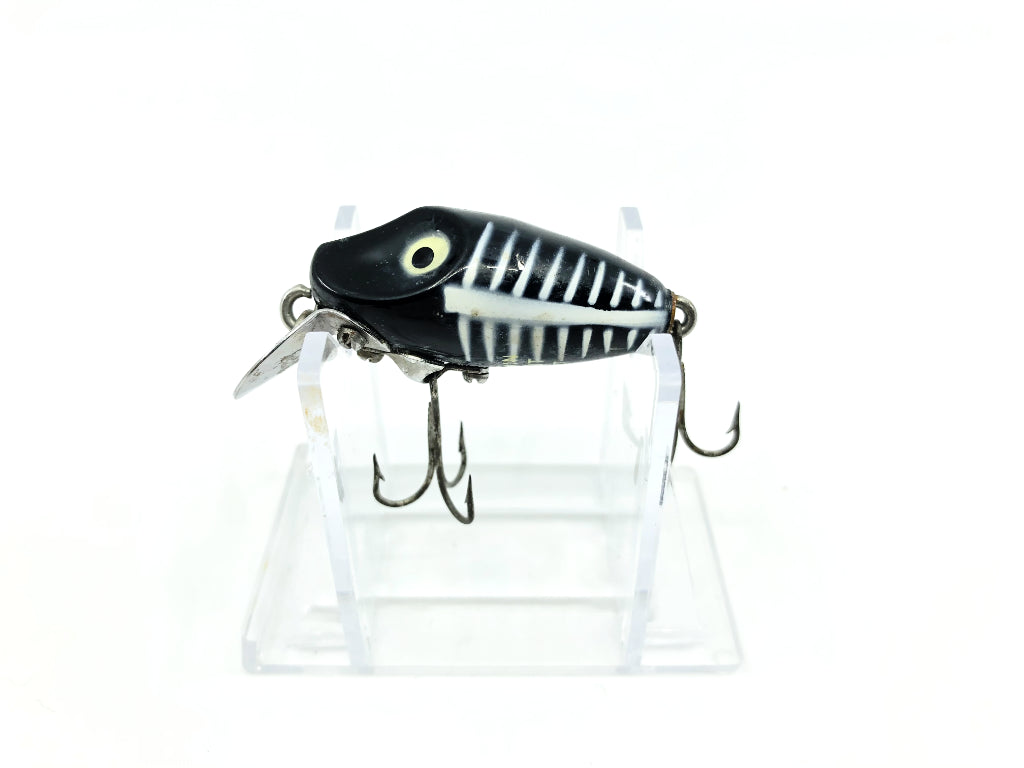 Heddon Midgit Digit River Runt Spook 9020 XBW Black Shore Minnow Color