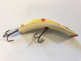 Kautzky Lazy Ike 3 Wooden Antique Lure Yellow with Red Spots Color