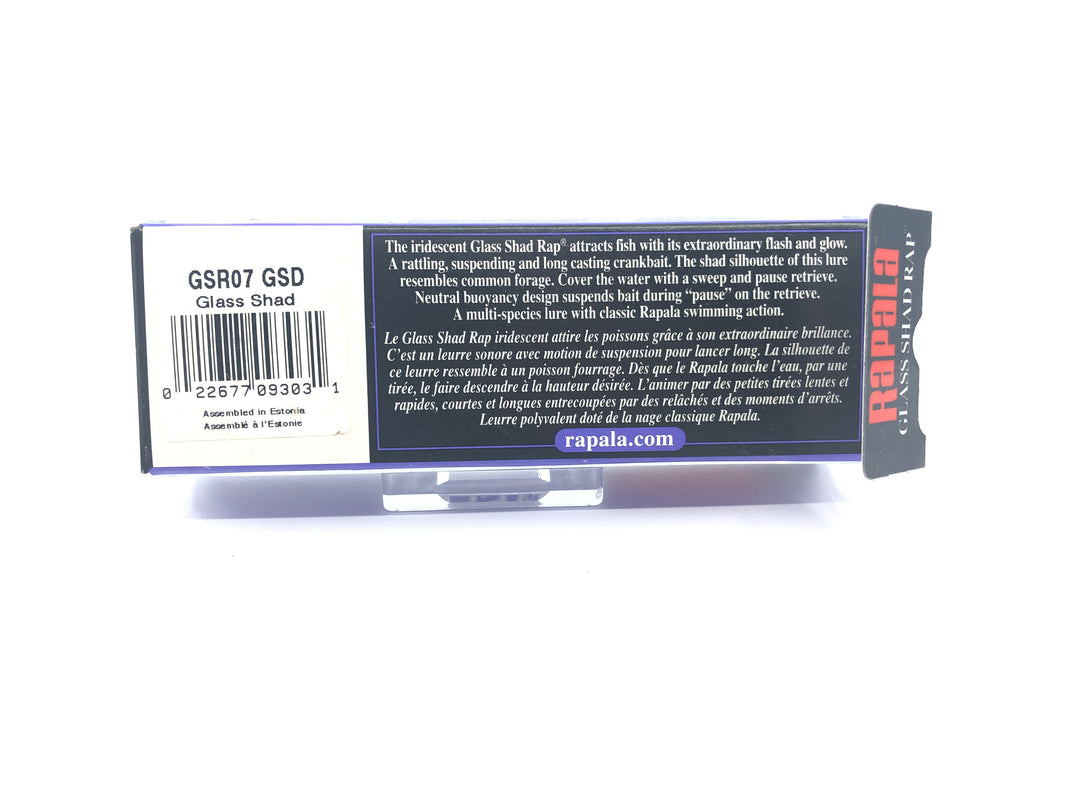 Rapala Glass Shad Rap GSR-7 GSD Glass Shad Color with Box