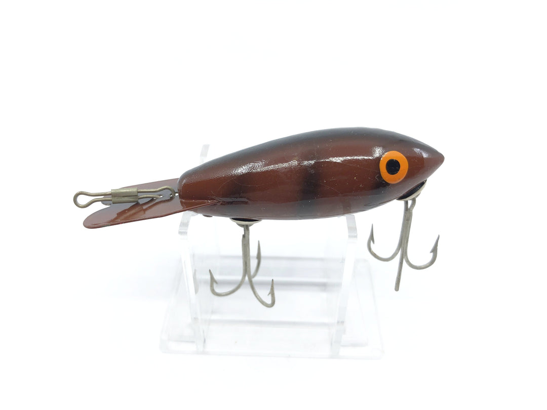 Vintage Wooden Bomber Brown with Black Ribs