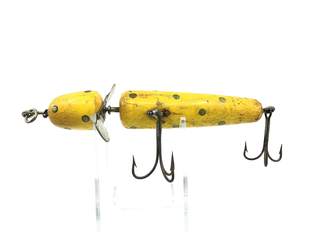 Pflueger Globe Yellow with Gold Dots Color