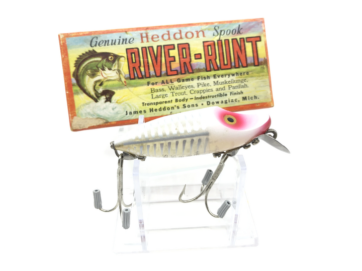 Heddon River Runt Spook Sinker 9110-XRW White Shore Color with Box / Catalog