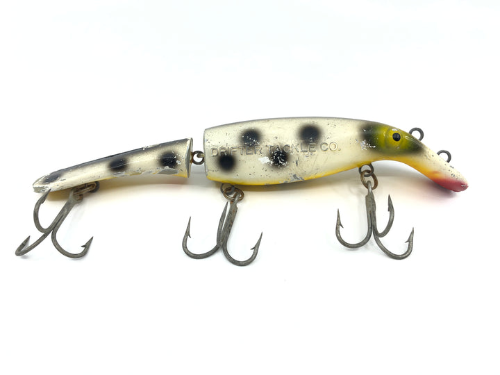 Drifter Tackle The Believer 8" Jointed Musky Lure Color 14 White Coachdog
