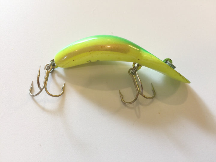 Heddon Tadpolly Spook Neon Green and Yellow Clatter Tad