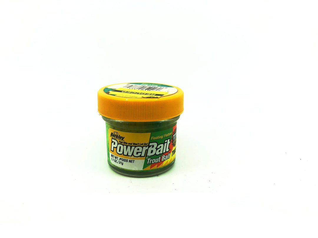 Berkley PowerBait Extra Scent Twist Series Glitter Trout Bait, Lime Twist Color