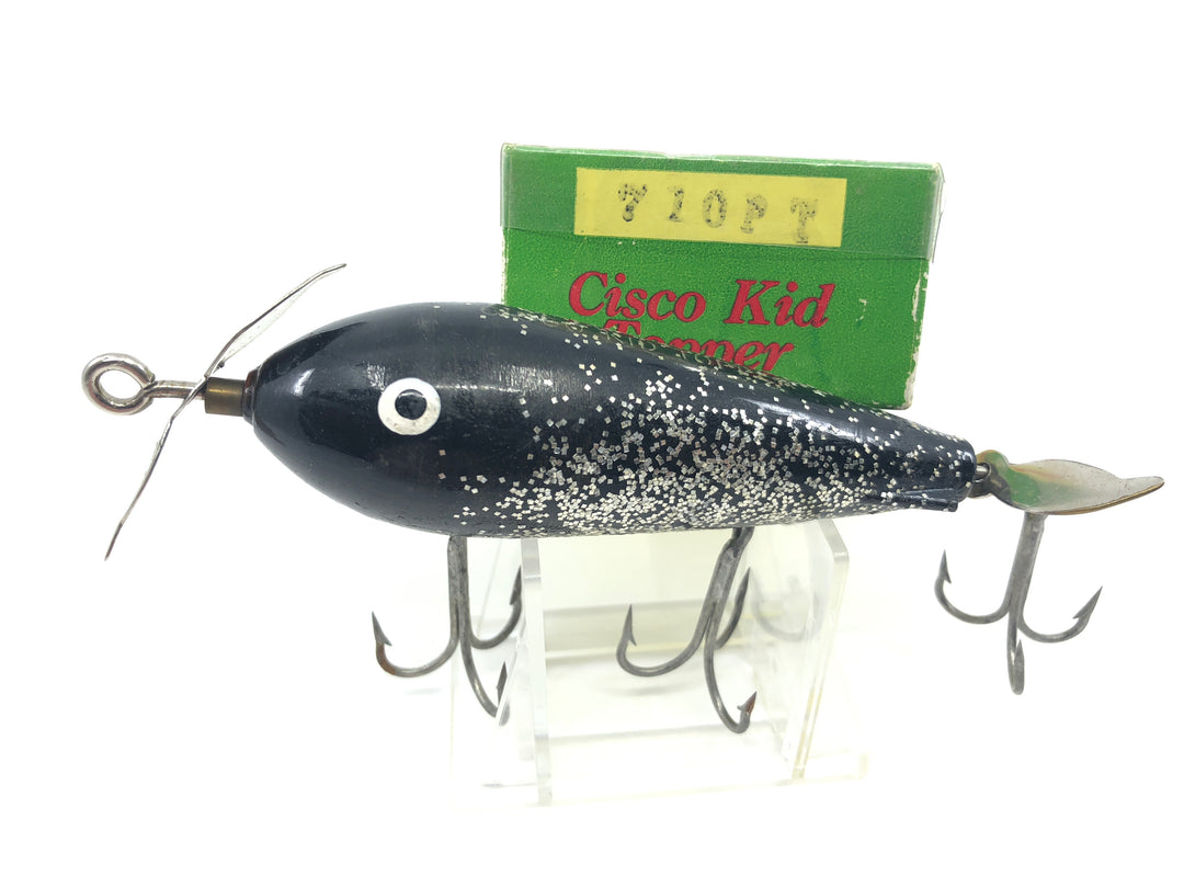 Cisco Kid Topper Black with Sparkles Color Musky Lure with Box Old Stock