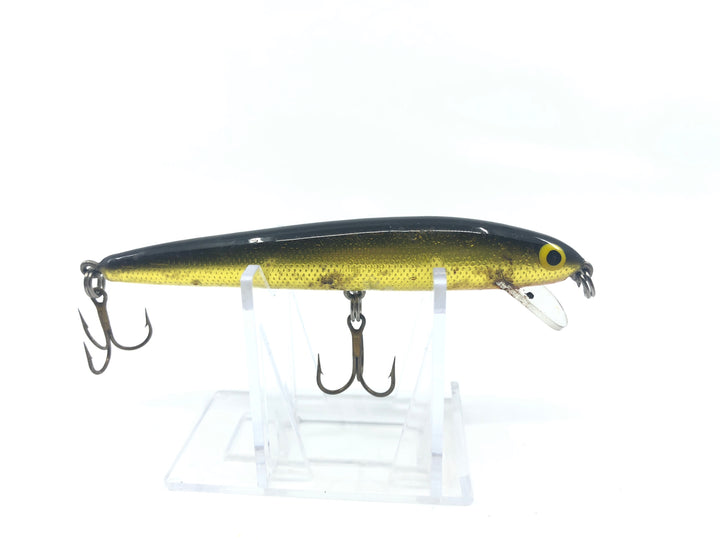 Unmarked Minnow Black Gold and White Color