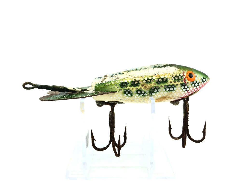 Bomber Wooden 600HD Color #83 Metascale Green Back Shad