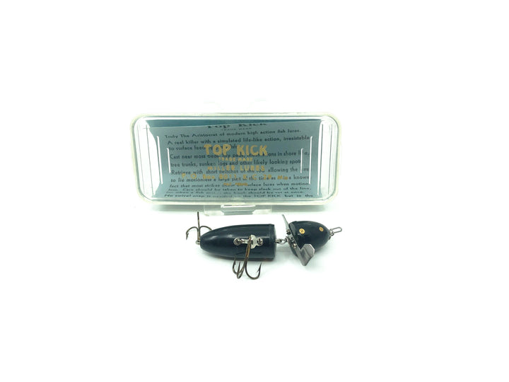 Miller Lures Top Kick with Box and Insert Black Gold Spot