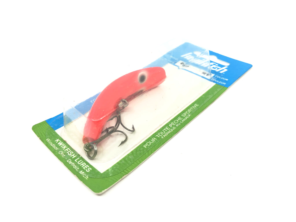 Kwikfish K8 RF Red Fluorescent Color New on Card Old Stock