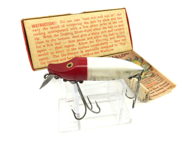 Heddon River Runt Spook Floater 9400-RH Red Head Color with Box