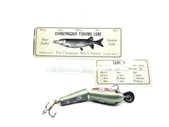 Chautauqua Wooden Crankbait Minnow Ruby Trout 2020 Color Custom Lure
