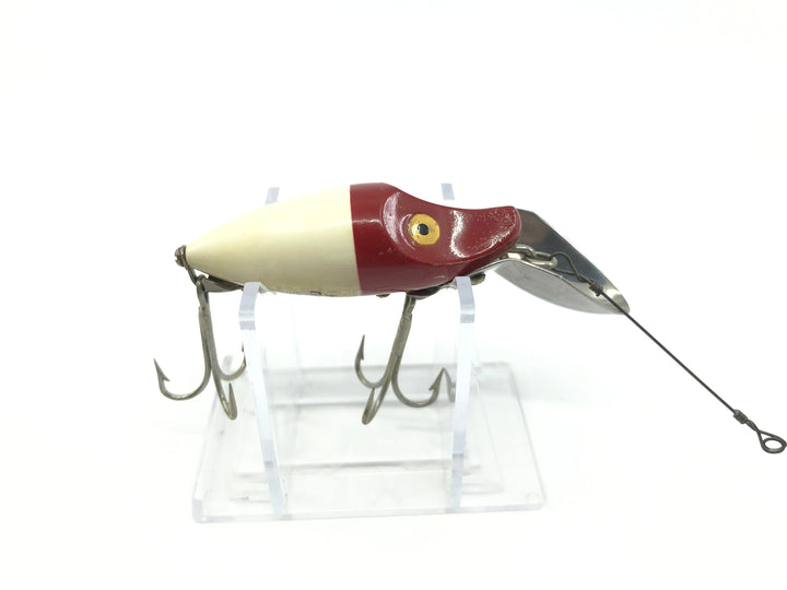 Heddon Go-Deeper Scoop Lip River Runt Red Head White Body Color