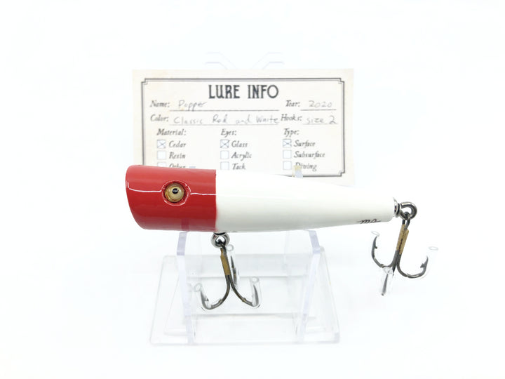 Chautauqua Custom Popper in Classic Red and White 2020 Color