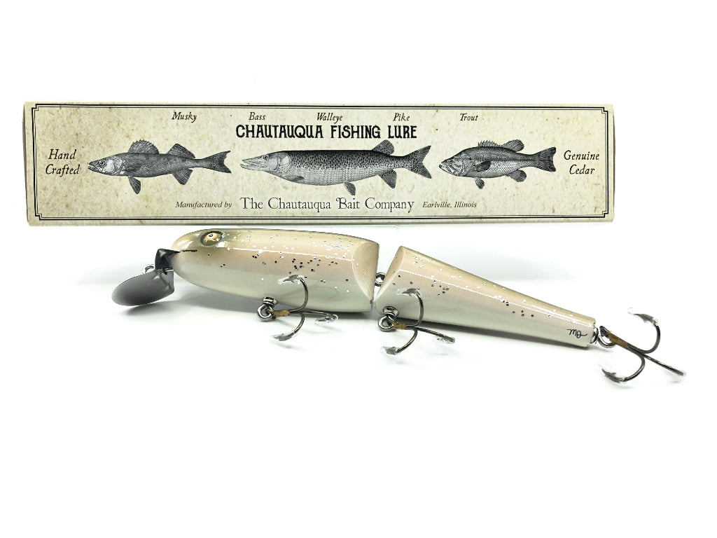 Jointed Chautauqua 8" Minnow Musky Lure Custom Silver Flash 2020 Color