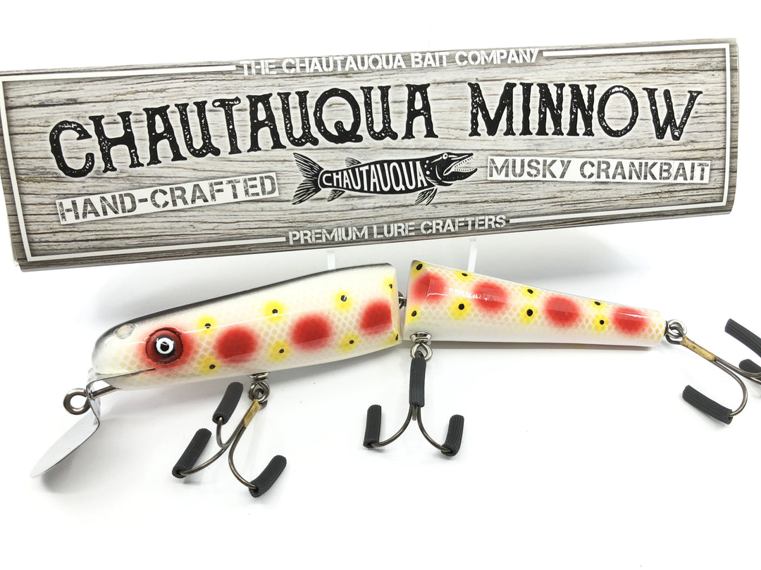 Jointed Chautauqua 8" Minnow Musky Lure Special Order Color "Strawberry"