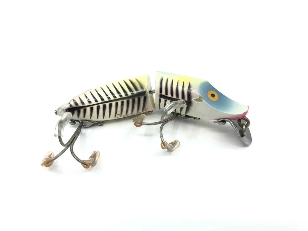 Heddon Jointed Floating River Runt 9430 XBP Pearl and Black Shore Minnow Color