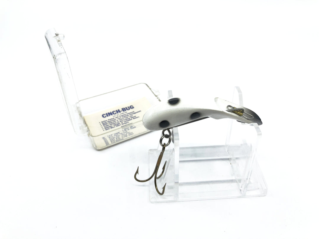 Cinch Bug Lure New in Box White with Black Spots