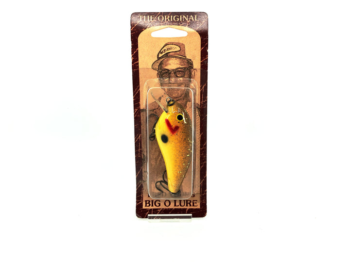 Cotton Cordell Fred Young Original Big O Wooden Lure Chartreuse Perch Color on Card