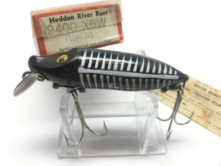 Heddon River Runt 9400 XBW Black Shore Floating Lure New in Box