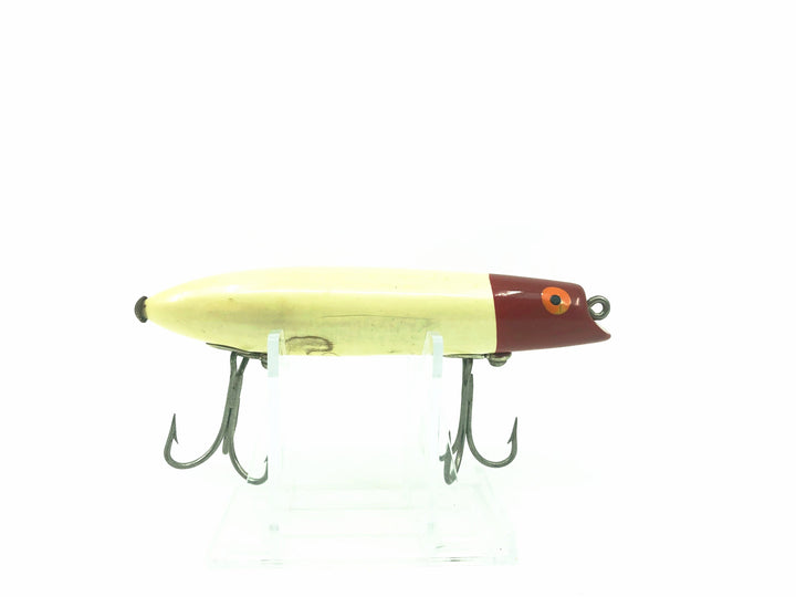 Vintage Wooden 4500 Bomber Jerk 04 Red Head/White Body Color