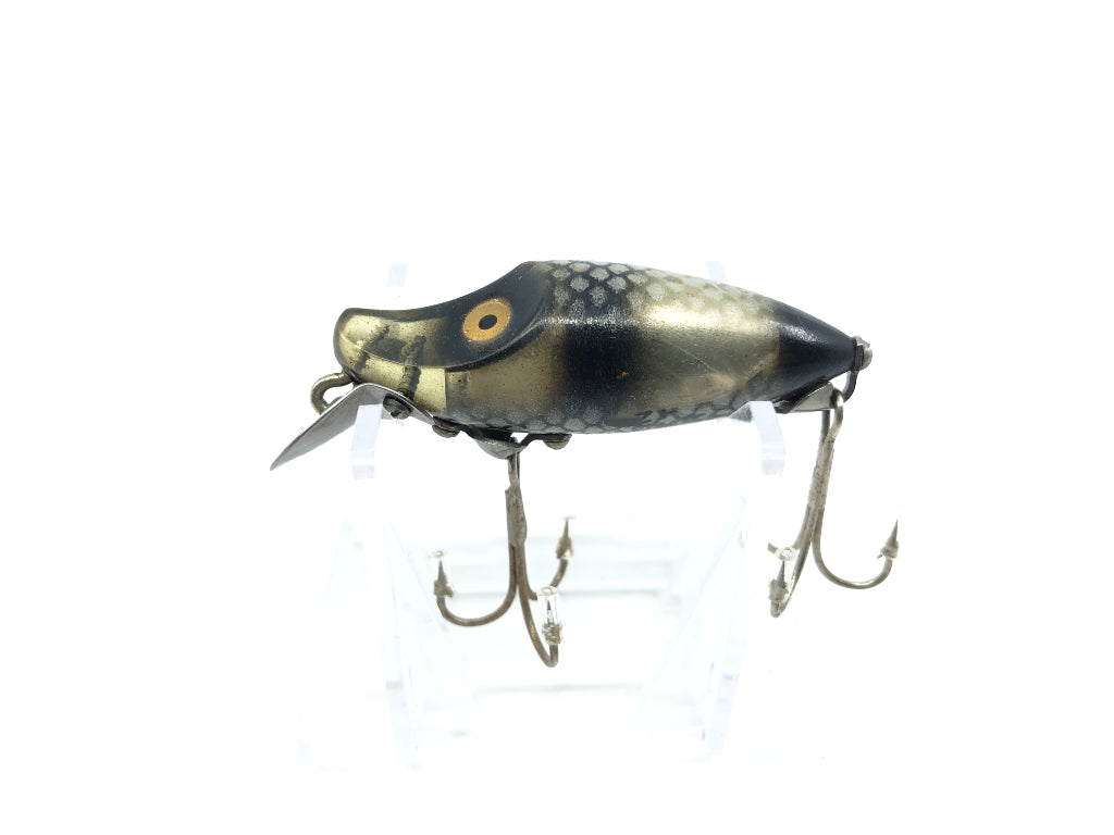 Heddon Midget River Runt Fish Flash 9010FF-SB Gold Reflector Black Scale