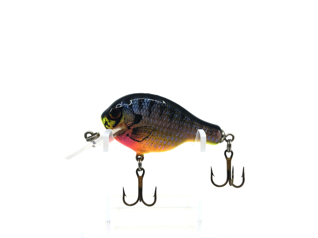 Bagley Small Fry BRG Color Beam on Chartreuse