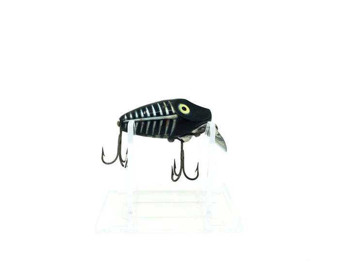 Heddon Midgit Digit River Runt Spook 9020 XBW Black Shore Minnow Color