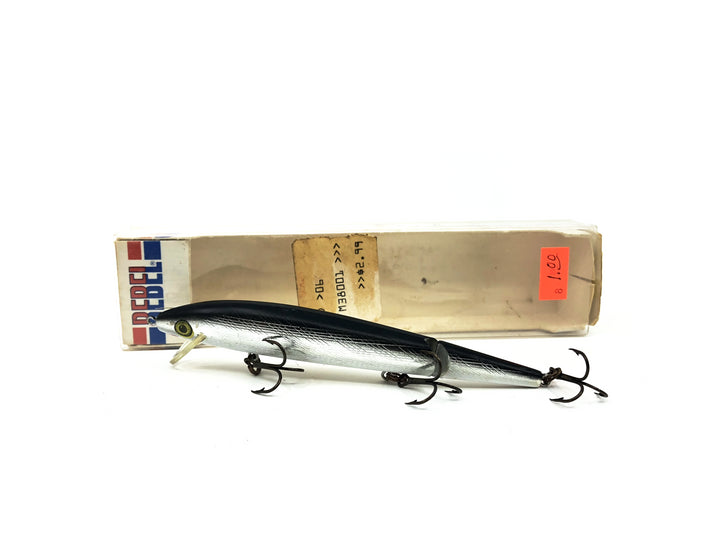 Rebel Jointed Minnow Silver Color with Box