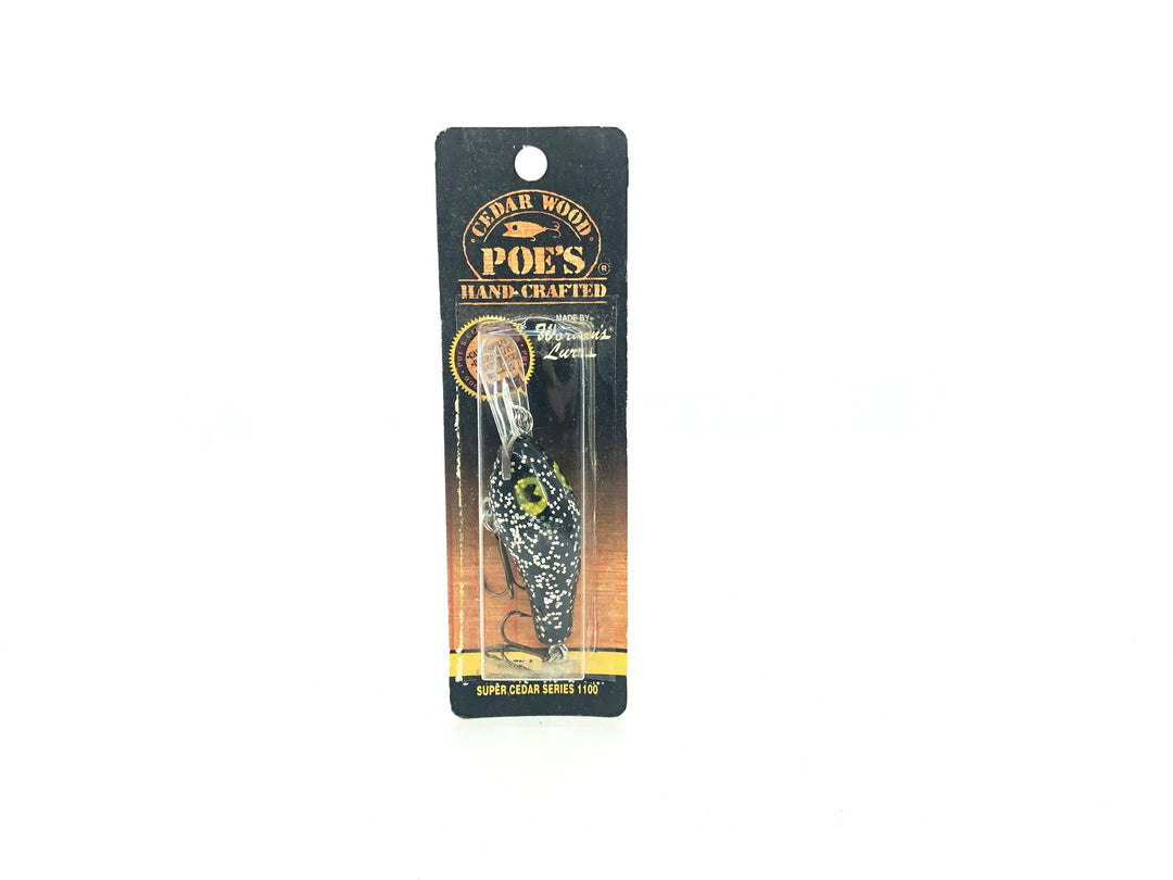 Poe's Super Cedar Series 1100 Black/Silver Flitter Color on Card