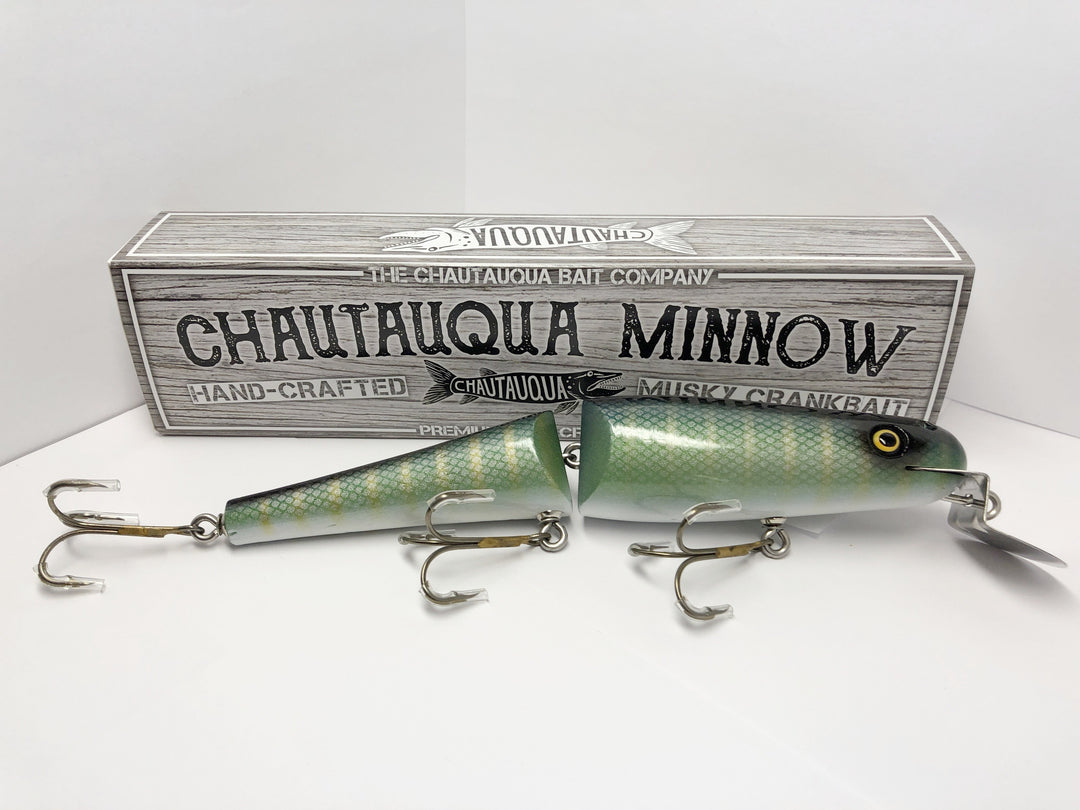 Jointed Chautauqua 8" Minnow Musky Lure Special Order Color "Blue Pike"