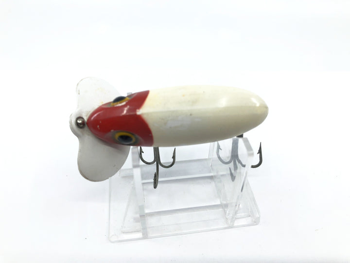 Arbogast Plastic Lip Jitterbug 1940's WWII Era Red White Color