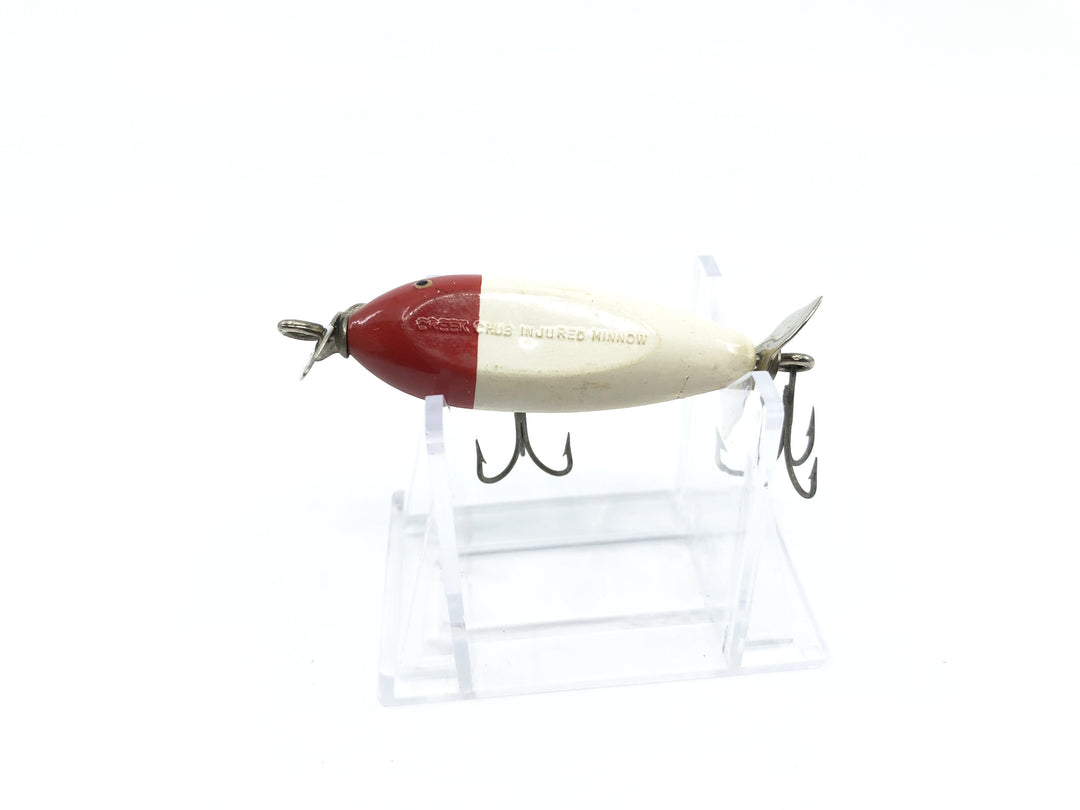 Creek Chub Spinning Injured Minnow Red and White Color