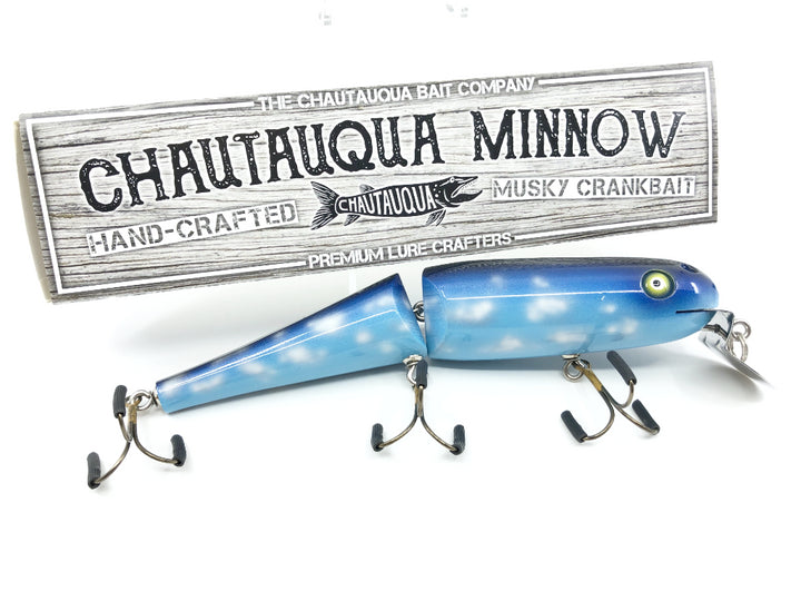 Jointed Chautauqua 8" Minnow Musky Lure Special Order Color "Cumulus"