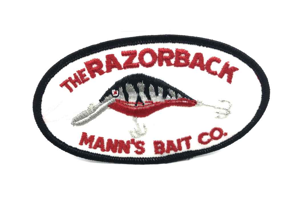 Mann's Razerback Mann's Bait Co Razorback Lure Fishing Patch – My Bait Shop, LLC