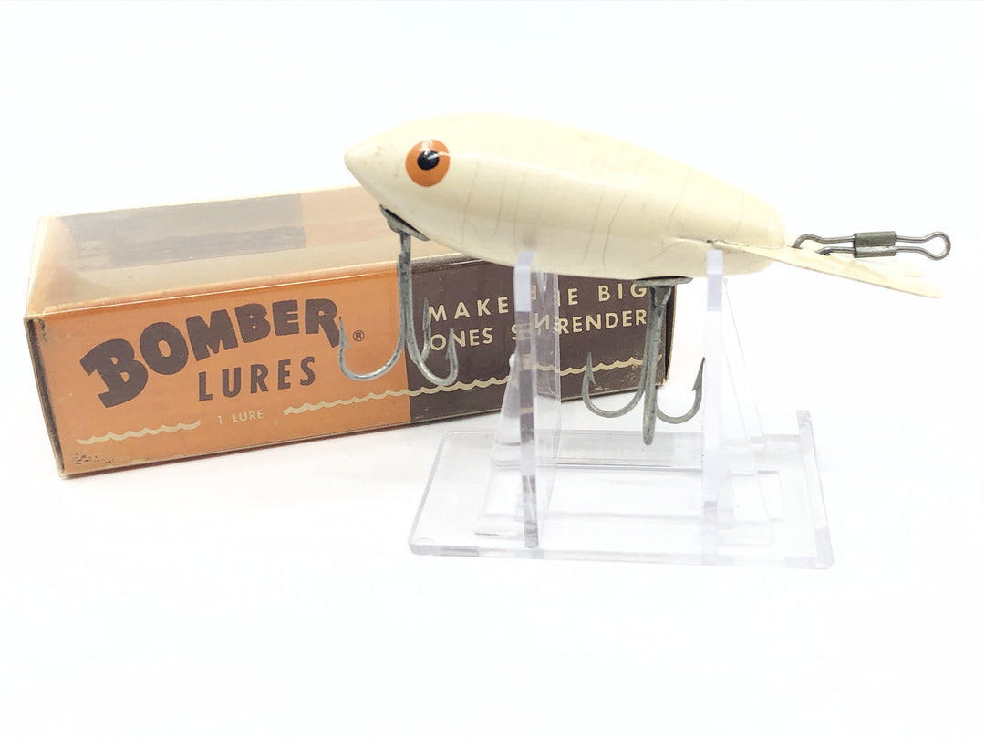 Vintage Wooden Bomber 601 White with Box