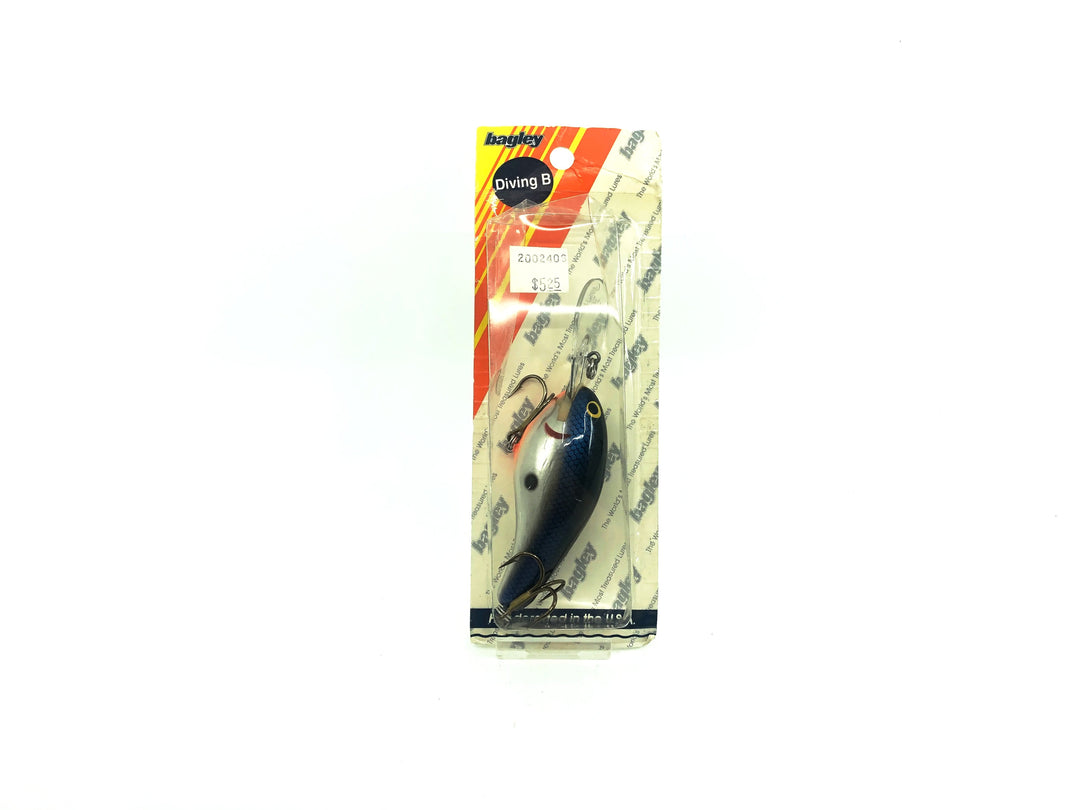 Bagley Diving B3 DB3-AN4 Anchovy on White Color New on Card Old Stock Florida Bait