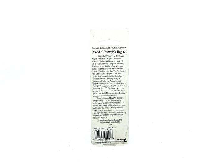 Cotton Cordell Fred Young Original Big-O Wooden Lure Ghost Shad Color on Card
